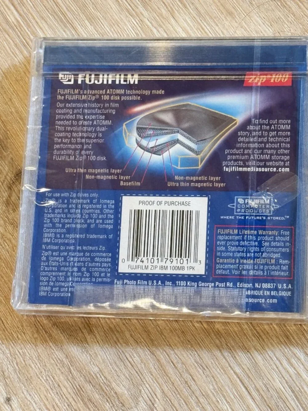 Fujifilm 100 MB Zip Disk IBM Formatted Lot of 4 NEW Data Storage 1990s Zip Drive